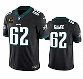 Men & Women & Youth Philadelphia Eagles #62 Jason Kelce Black 2023 F.U.S.E. With 4-Star C Patch Vapor Vapor Untouchable Limited Jersey,baseball caps,new era cap wholesale,wholesale hats